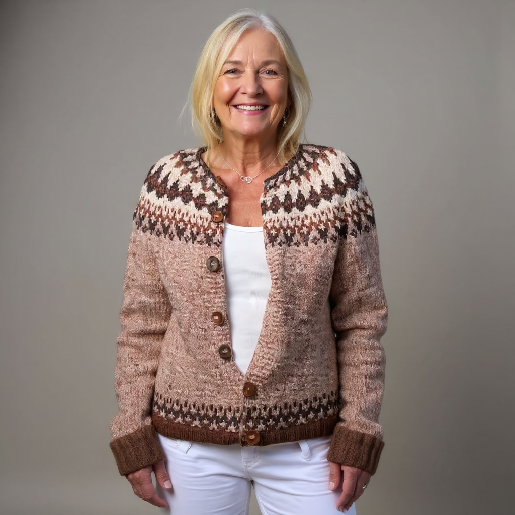 Oona - Folk-Strickjacke