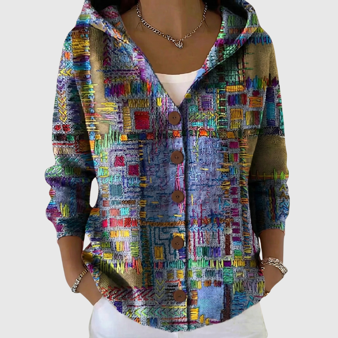 Katrin | Kapuzen-Strickjacke