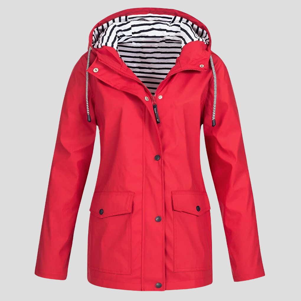 Manuela - Isolierte wasserdichte Jacke - Rot