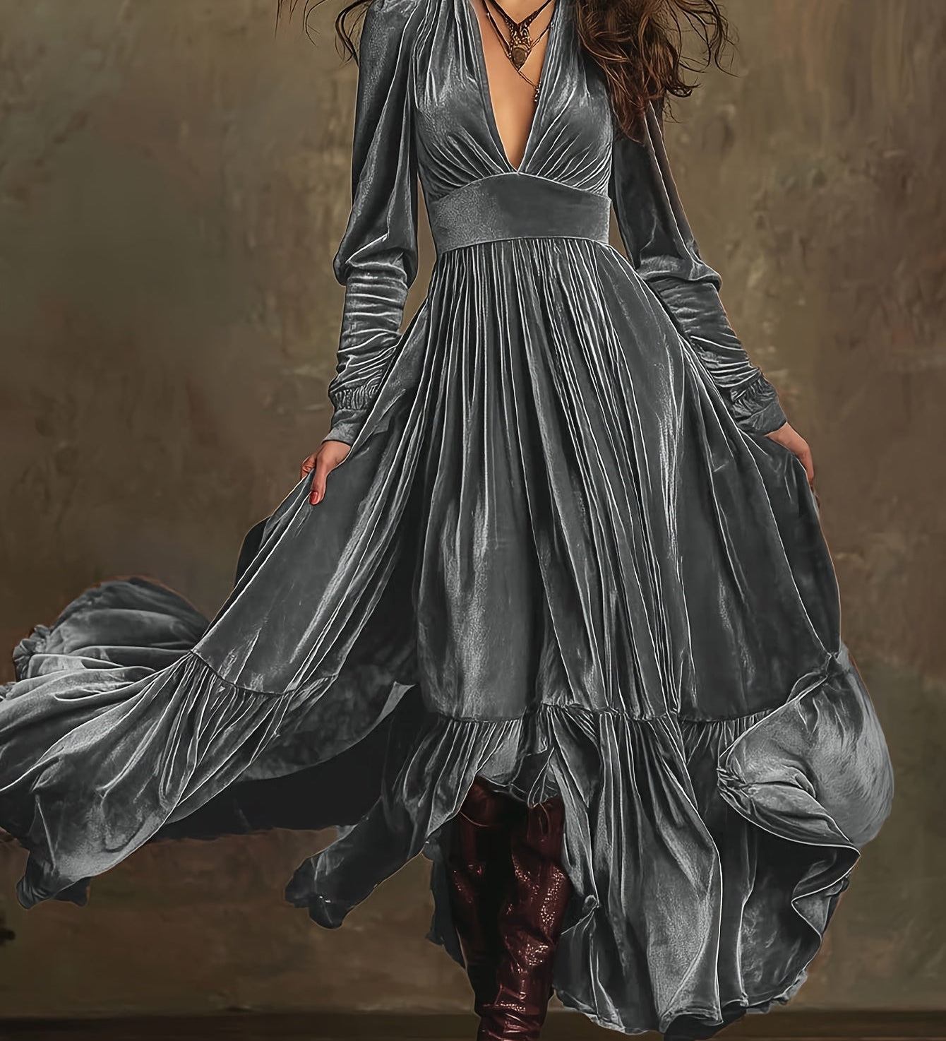 Monika - Damen-Maxikleid