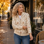 Helena - Cardigan mit zartem Blumenmuster
