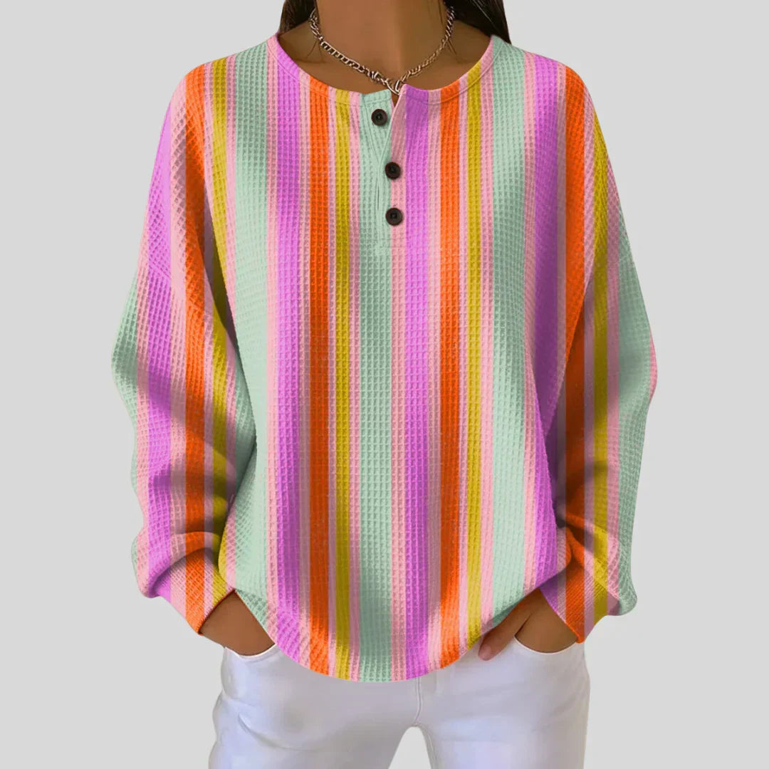 Franziska - Pullover mit farbenfrohen Streifen