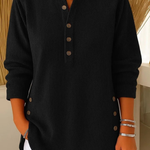 Kerstin - Pullover mit Rundhalsausschnitt in Schwarz