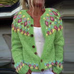 Silje - Nordische Strickjacke