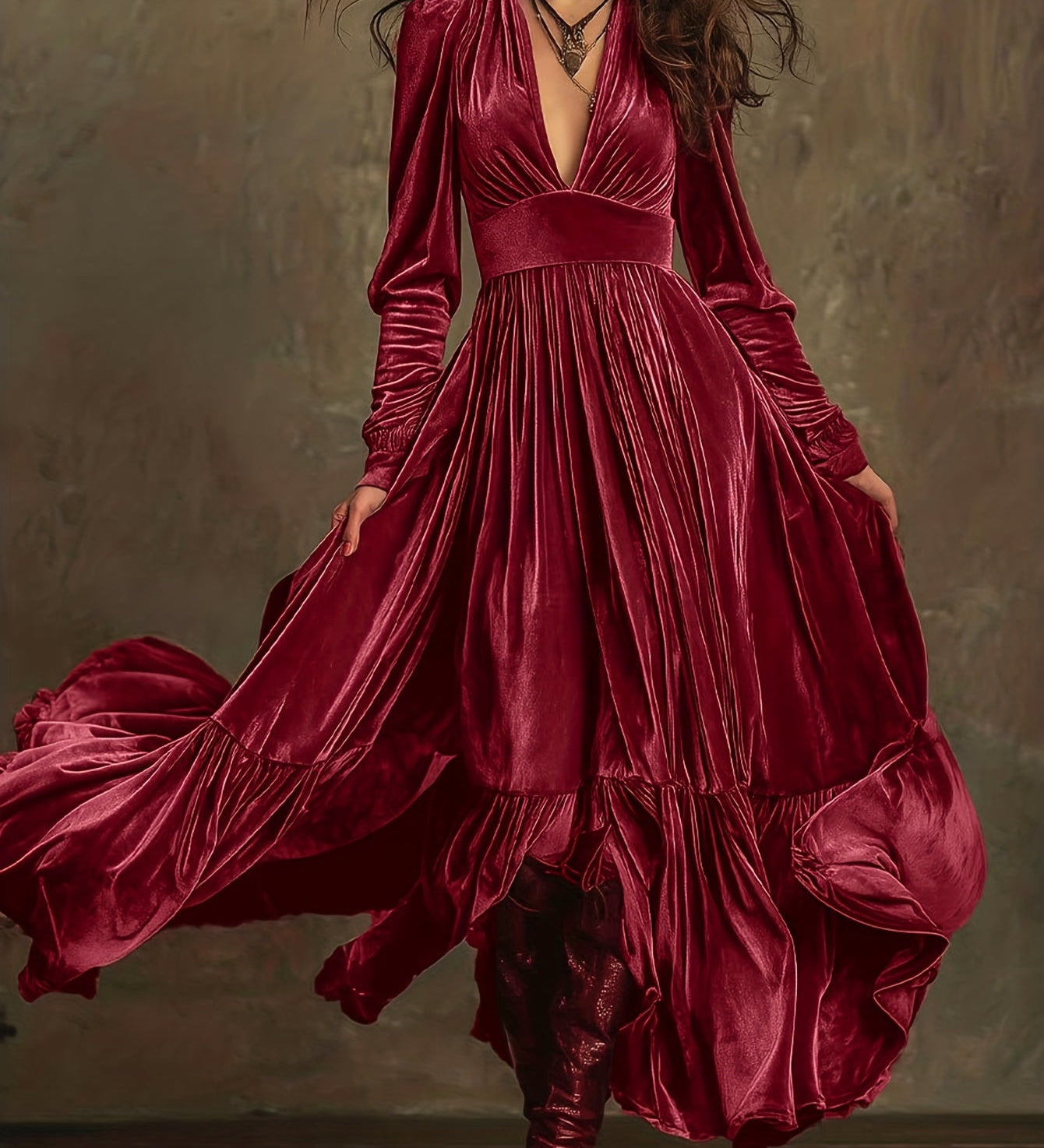 Monika - Damen-Maxikleid