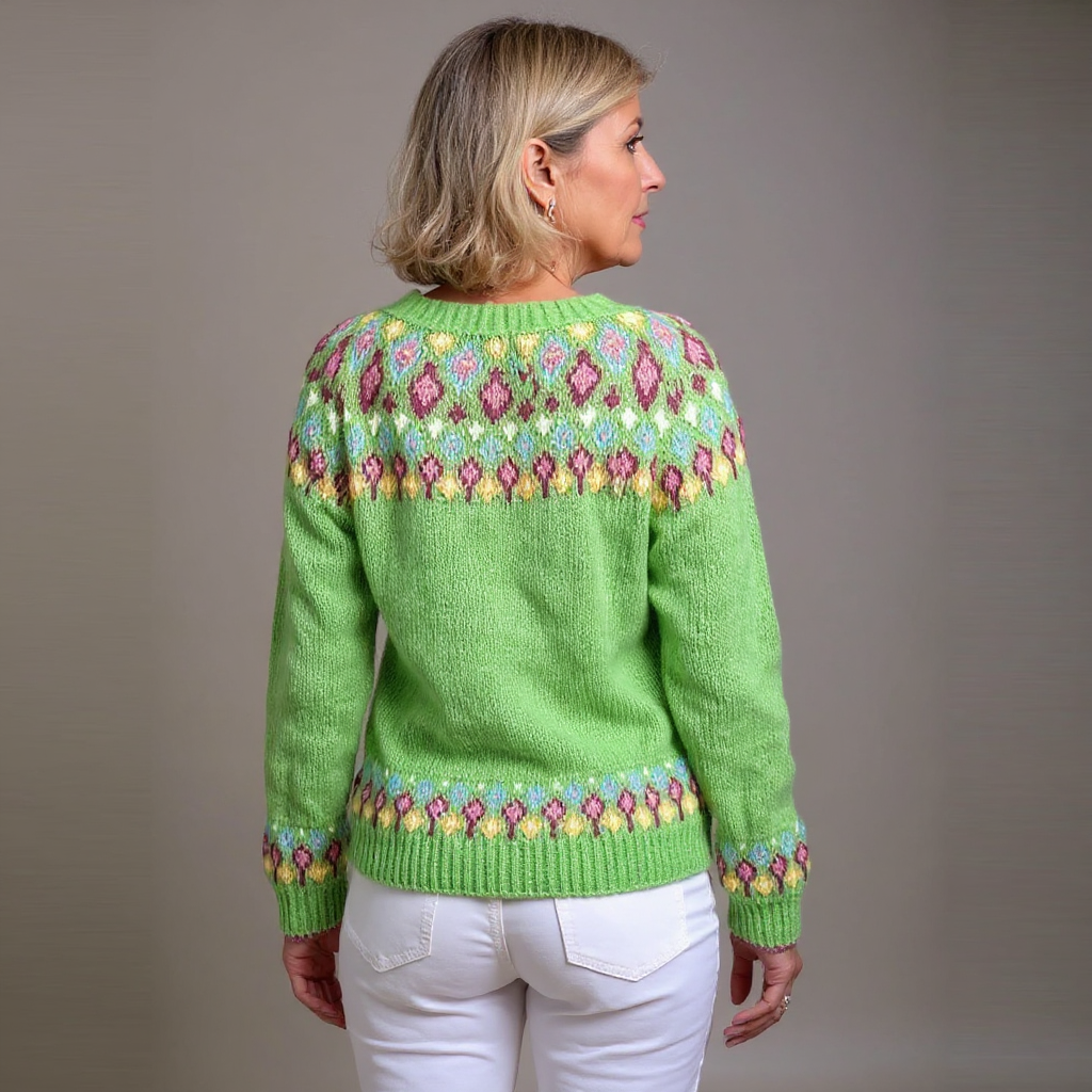 Silje - Nordische Strickjacke