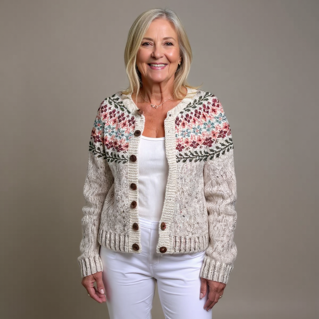 Kaia - Nordische Strickjacke