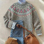 SOLARA - Schicker Vintage-Strickpullover
