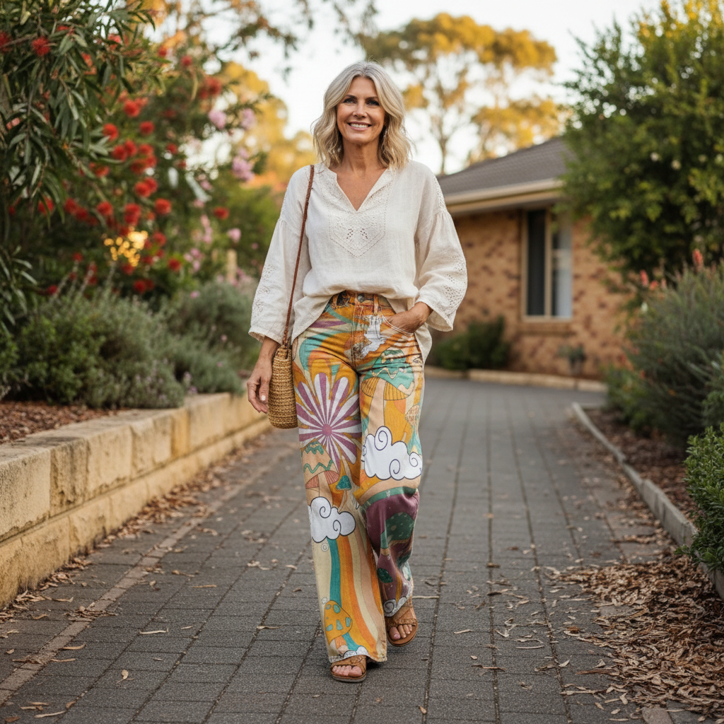 Bianca - Lässige weite Boho-Hose