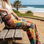 Katja - Weite Boho-Hose in Erdtönen