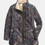 Fleurmont - Gesteppte Jacke mit Vintage-Blumendruck
