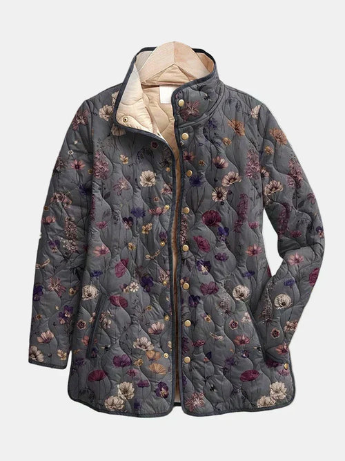Fleurmont - Gesteppte Jacke mit Vintage-Blumendruck