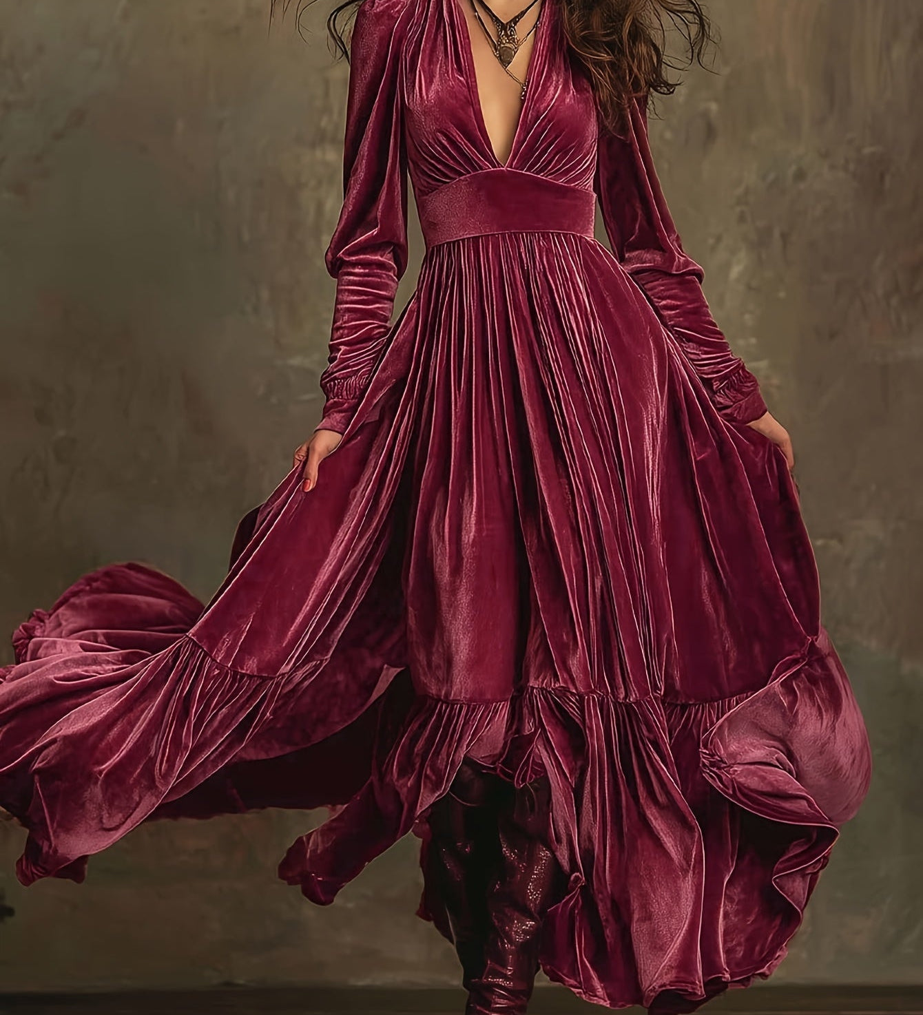 Monika - Damen-Maxikleid
