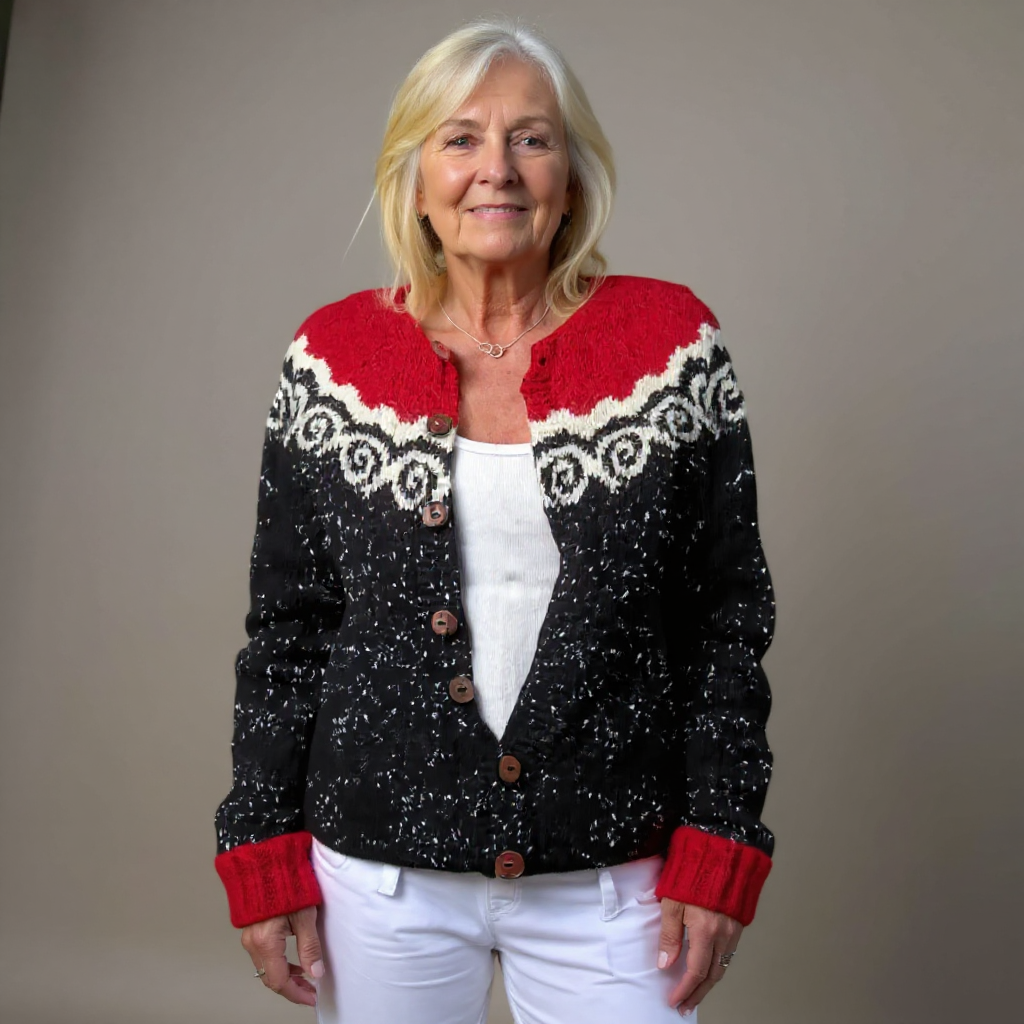 Odette - Fair-Isle-Strickjacke