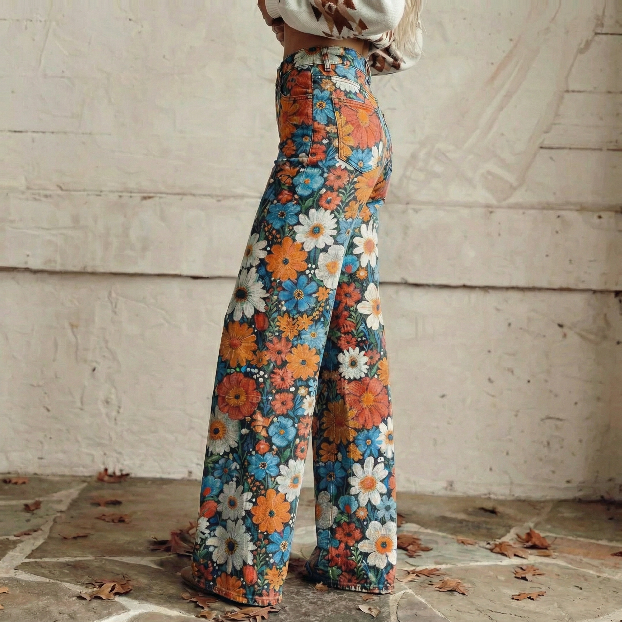 Michaela - Luftige weite Boho-Hose