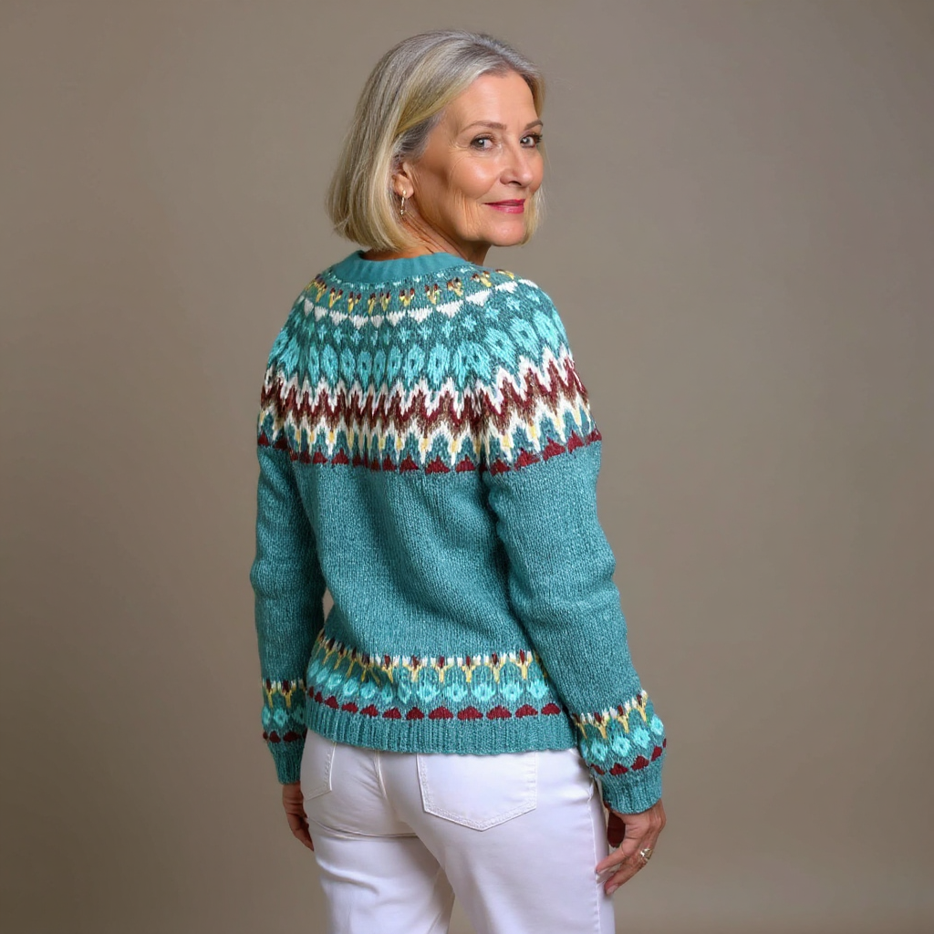 Lova - Fair-Isle-Strickjacke
