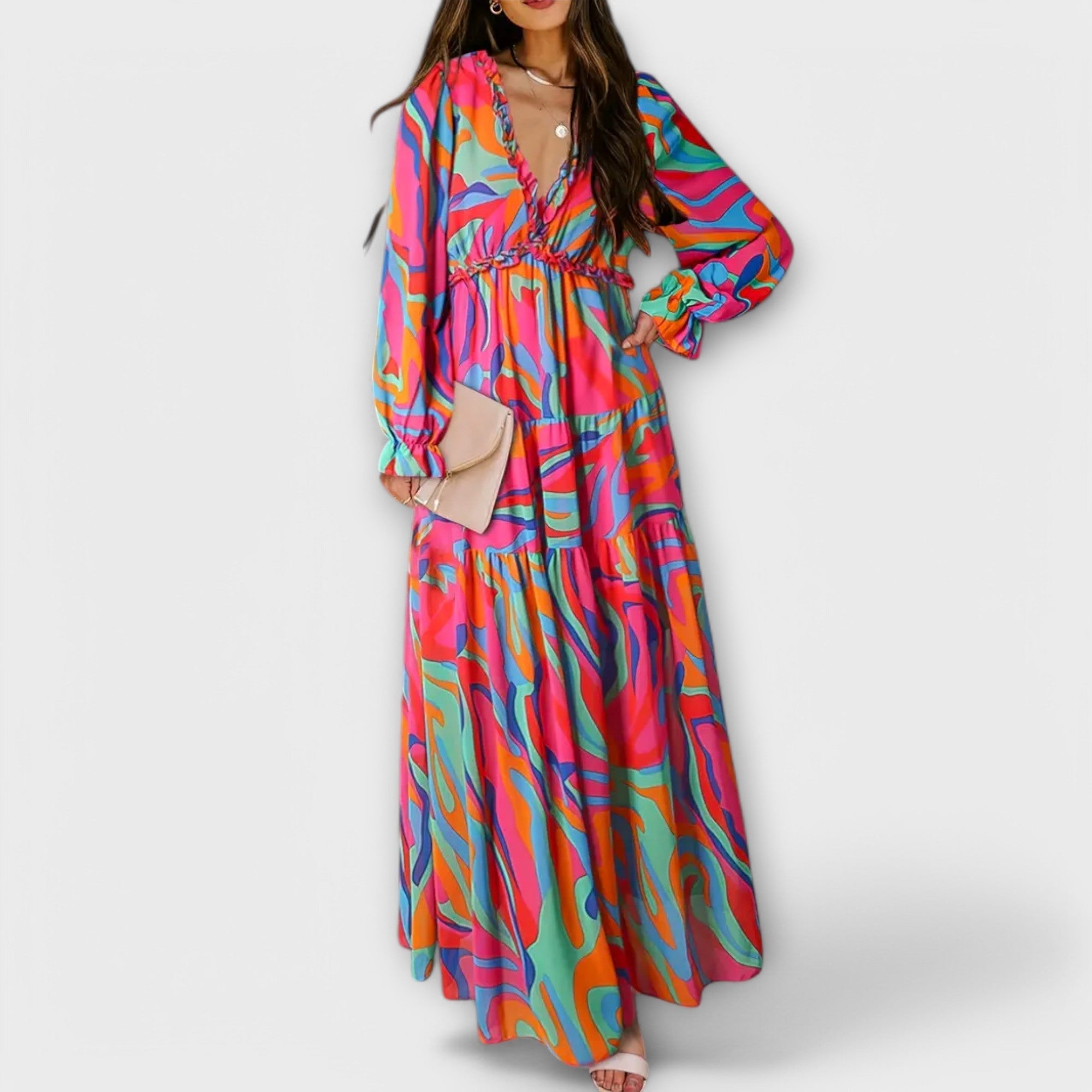 Anneliese - Damen-Maxikleid