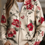 Malin - Cardigan mit Vintage-Rosenmuster