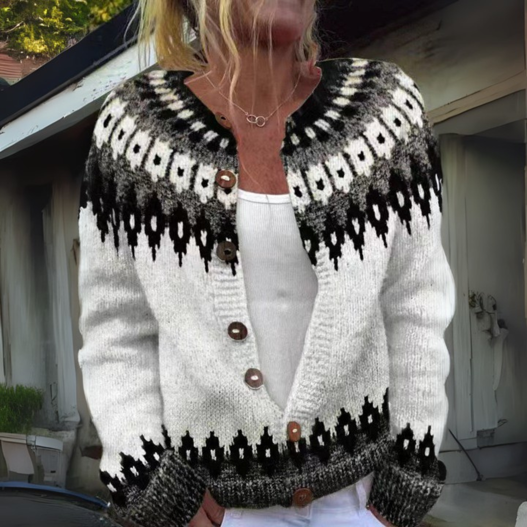 Runa - Folk-Strickjacke