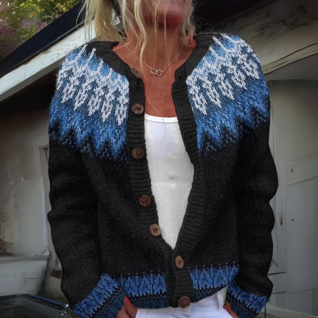 Mona - Fair-Isle-Strickjacke