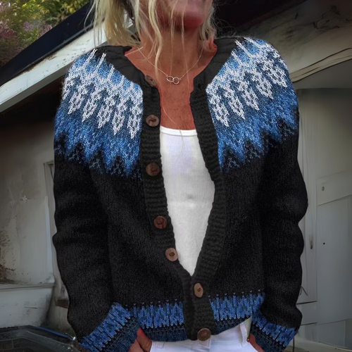 Mona - Fair-Isle-Strickjacke