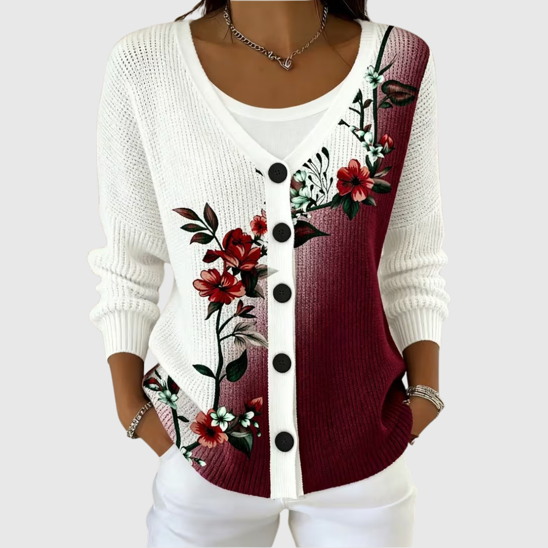 Nina | Strickjacke mit Knopfleiste