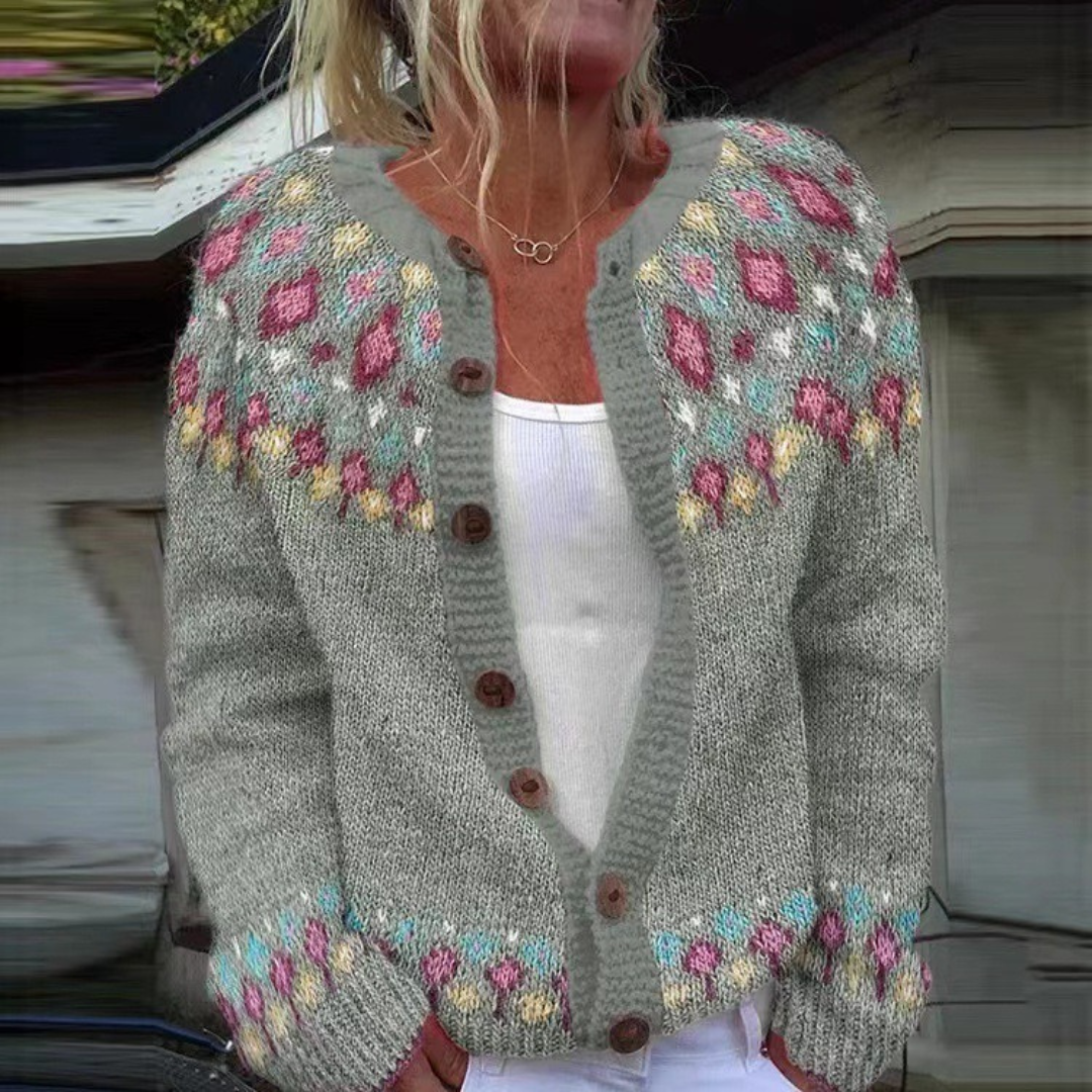 Selin - Fair-Isle-Strickjacke