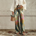 Maike - Boho-Hose mit Blumen-Print