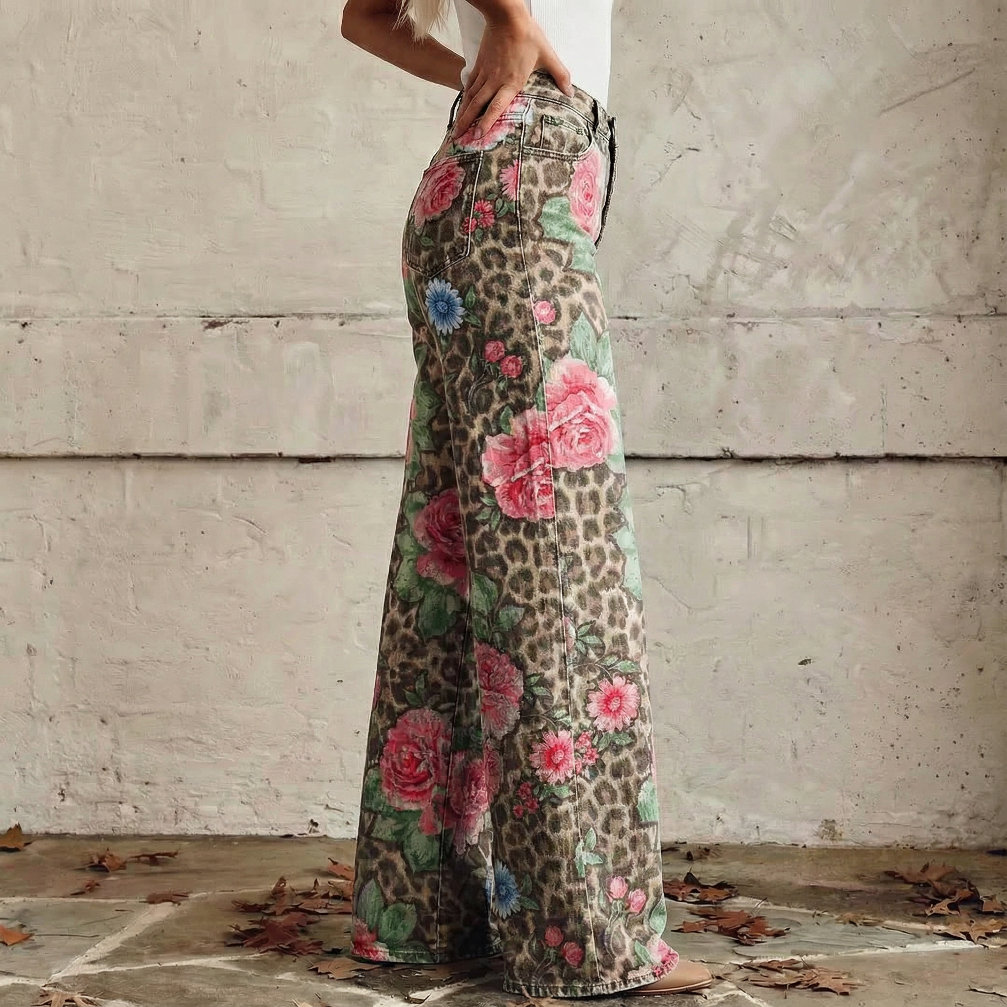 Bettina - Weiche Boho-Hose im Vintage-Look