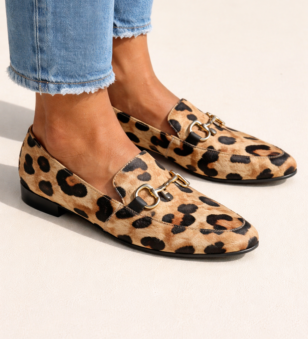 Nadine - Mokassins im Animal-Look