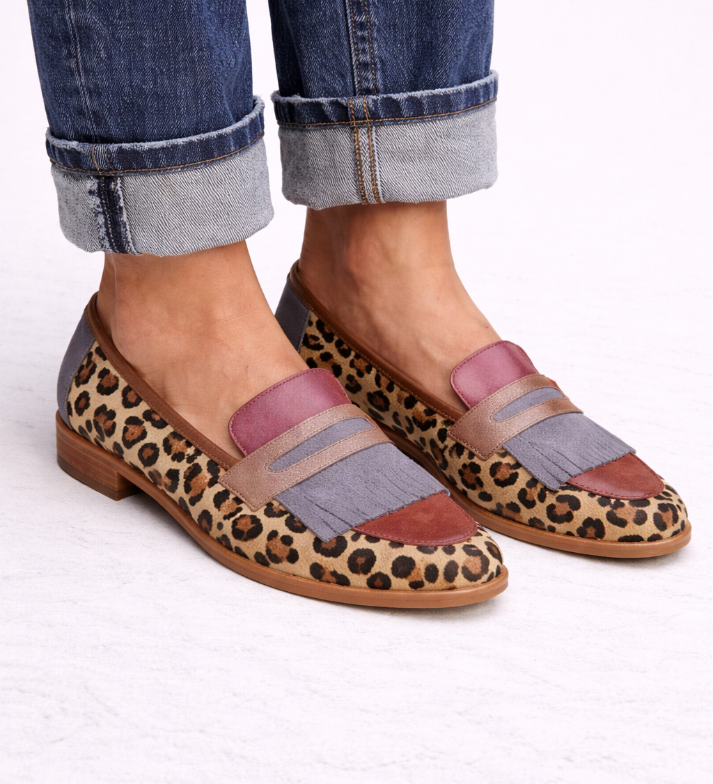 Elke - Mokassins im Animal-Look