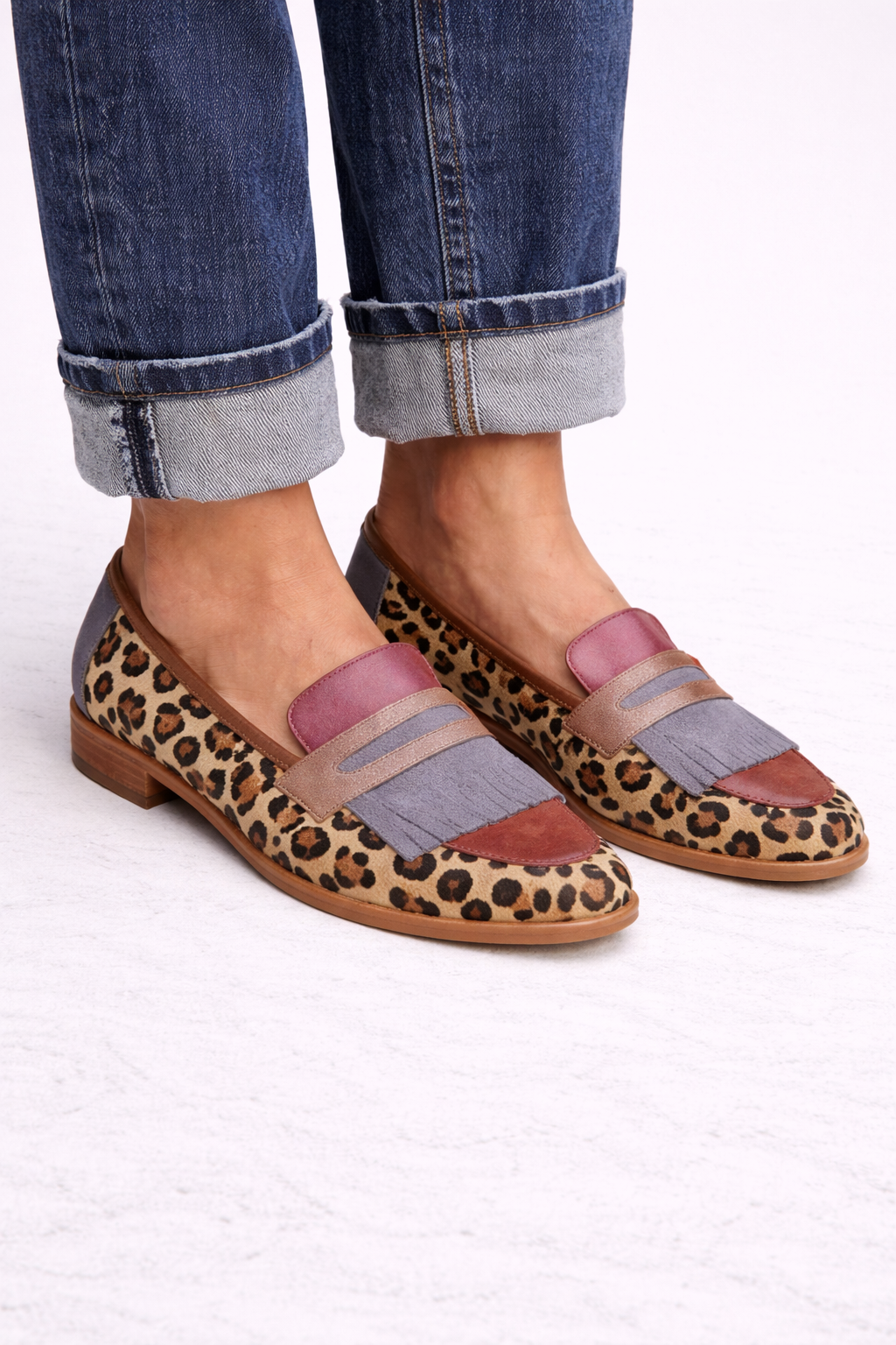 Elke - Mokassins im Animal-Look