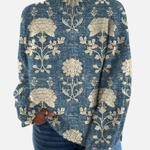 Greta - Klassischer Botanik-Rollkragenpullover