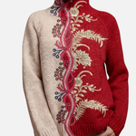 Carla - Bestickter Rollkragenpullover