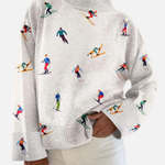 Mia - Ski-Print Rollkragenpullover