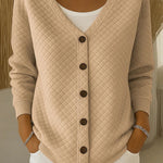 Susanne - Weiche Strickjacke in Khaki