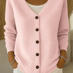 Susanne - Weiche Strickjacke in Rosa