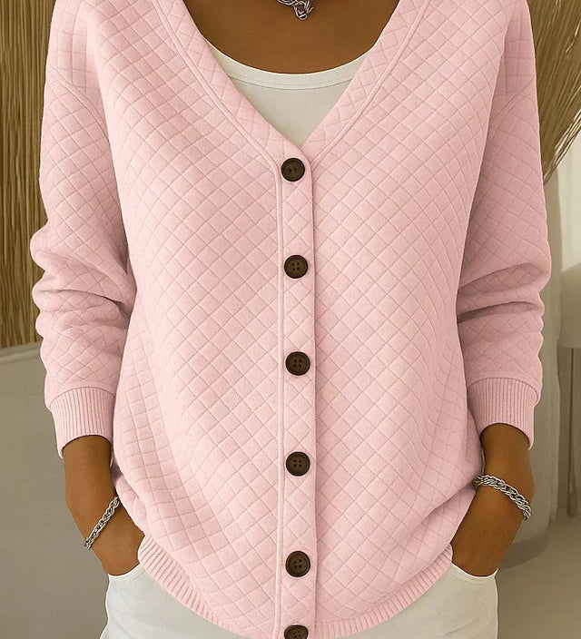 Susanne - Weiche Strickjacke in Rosa