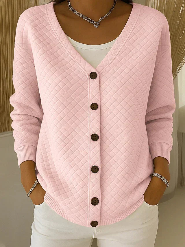 Susanne - Weiche Strickjacke in Rosa