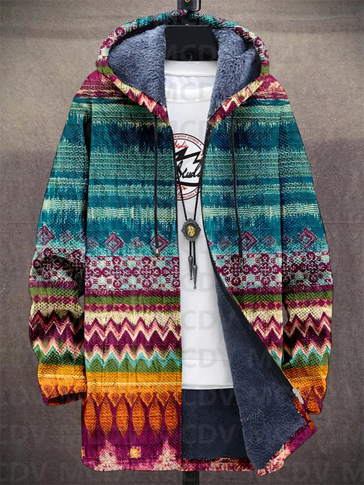 Jedda - Luxuriöse Kapuzenjacke mit künstlerischer Inspiration