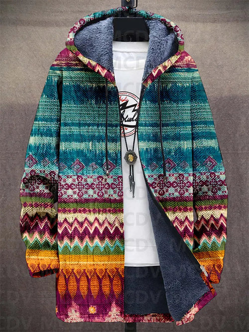 Jedda - Luxuriöse Kapuzenjacke mit künstlerischer Inspiration