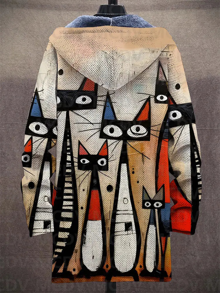 Kiara - Luxuriöse Kapuzenjacke mit künstlerischer Inspiration