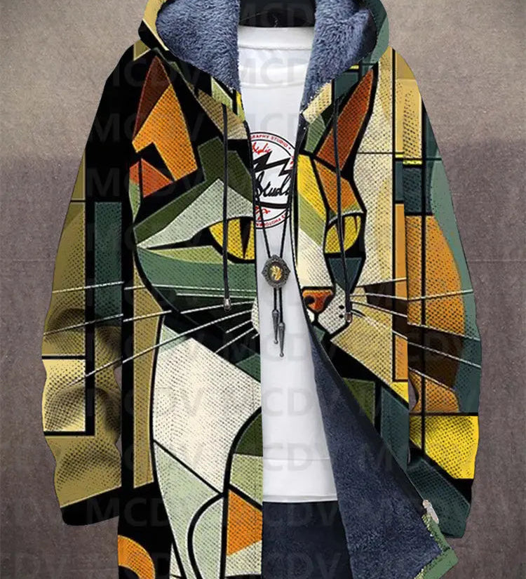 Lowanna - Luxuriöse Kapuzenjacke mit künstlerischer Inspiration