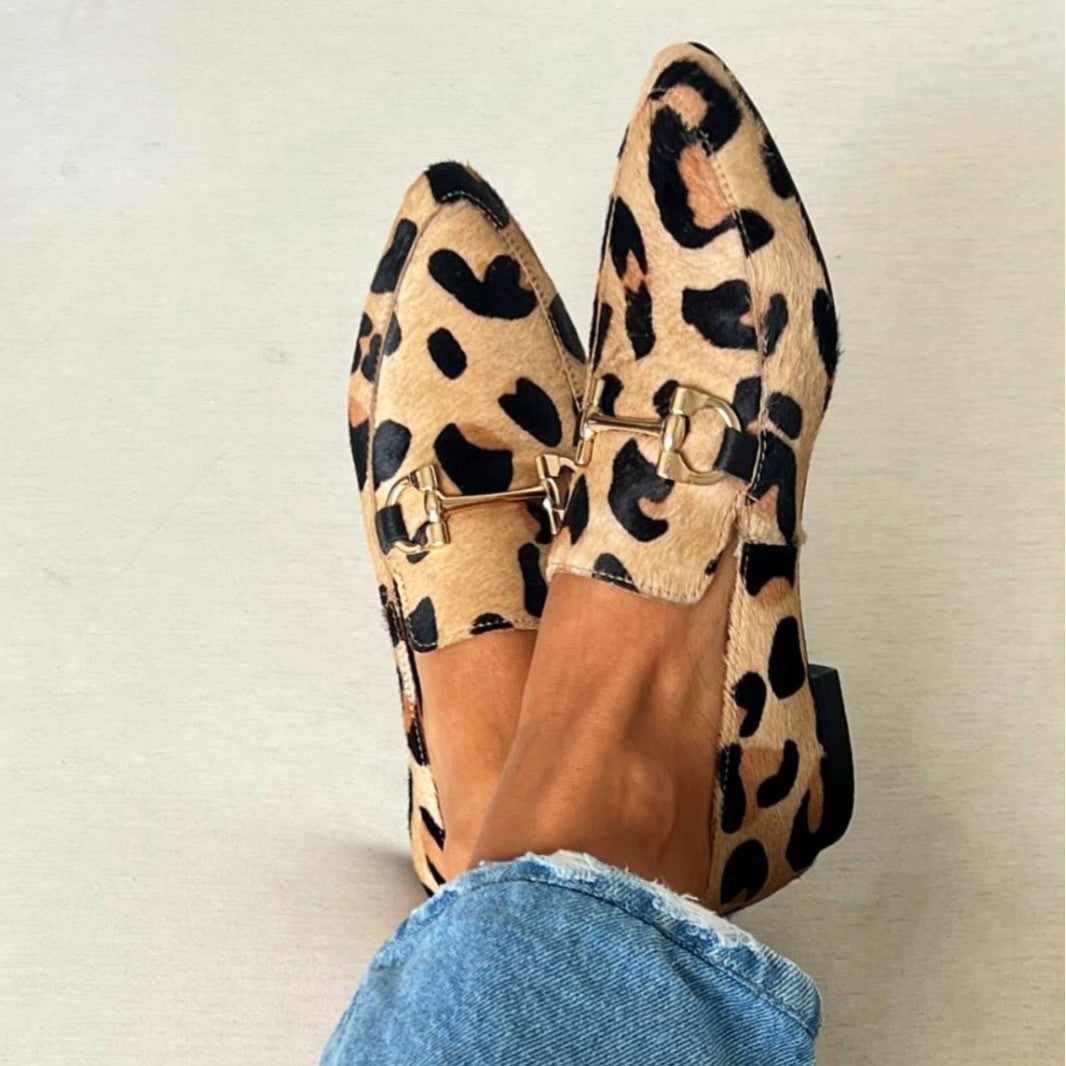 Nadine - Mokassins im Animal-Look