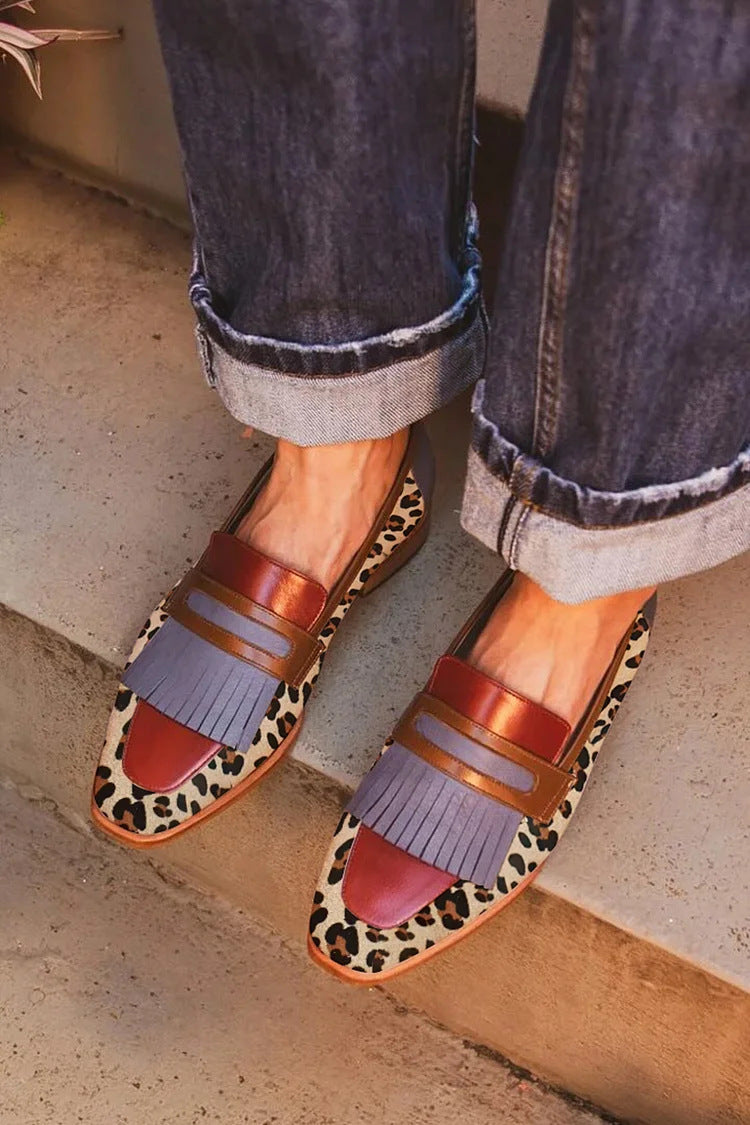 Elke - Mokassins im Animal-Look