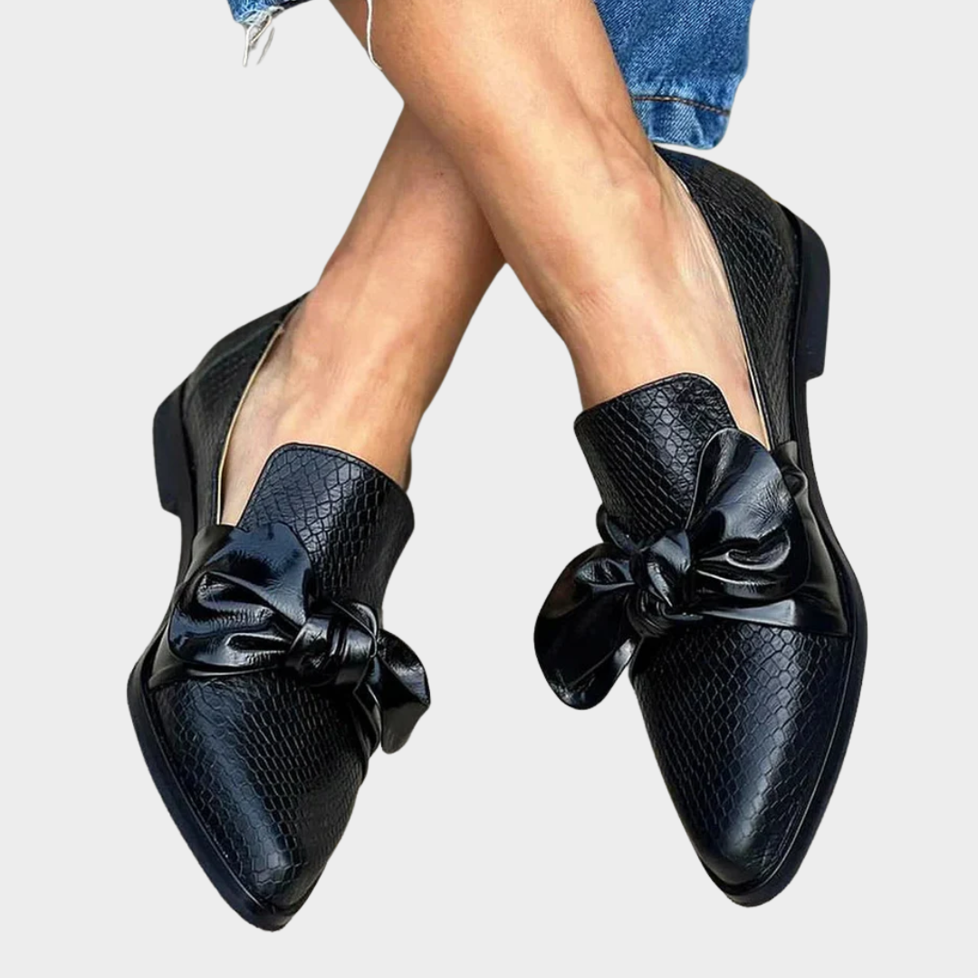 Charlotte - Elegante Mokassins mit Schleife