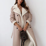 Bianca - Luxuriöser Teddymantel - Apricot