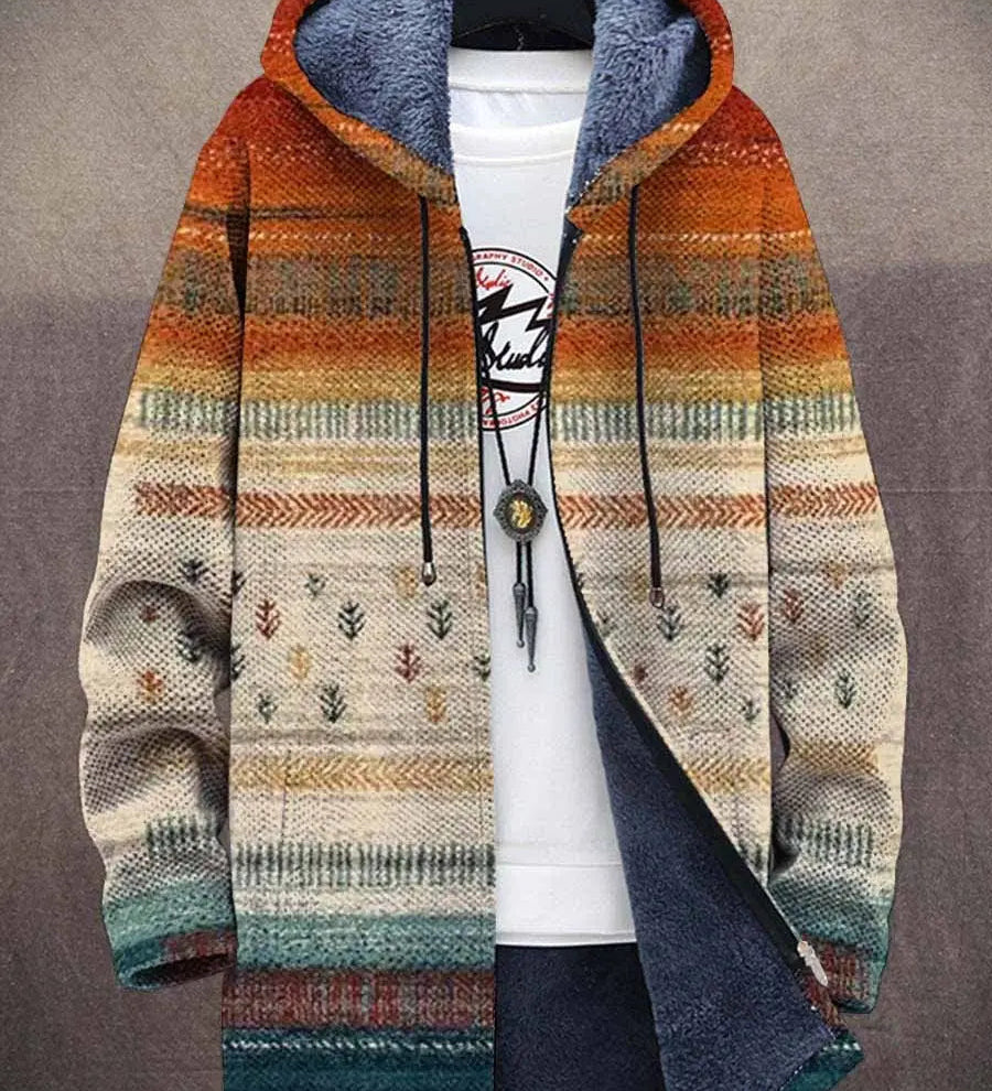 Zalie - Luxuriöse Kapuzenjacke mit künstlerischer Inspiration
