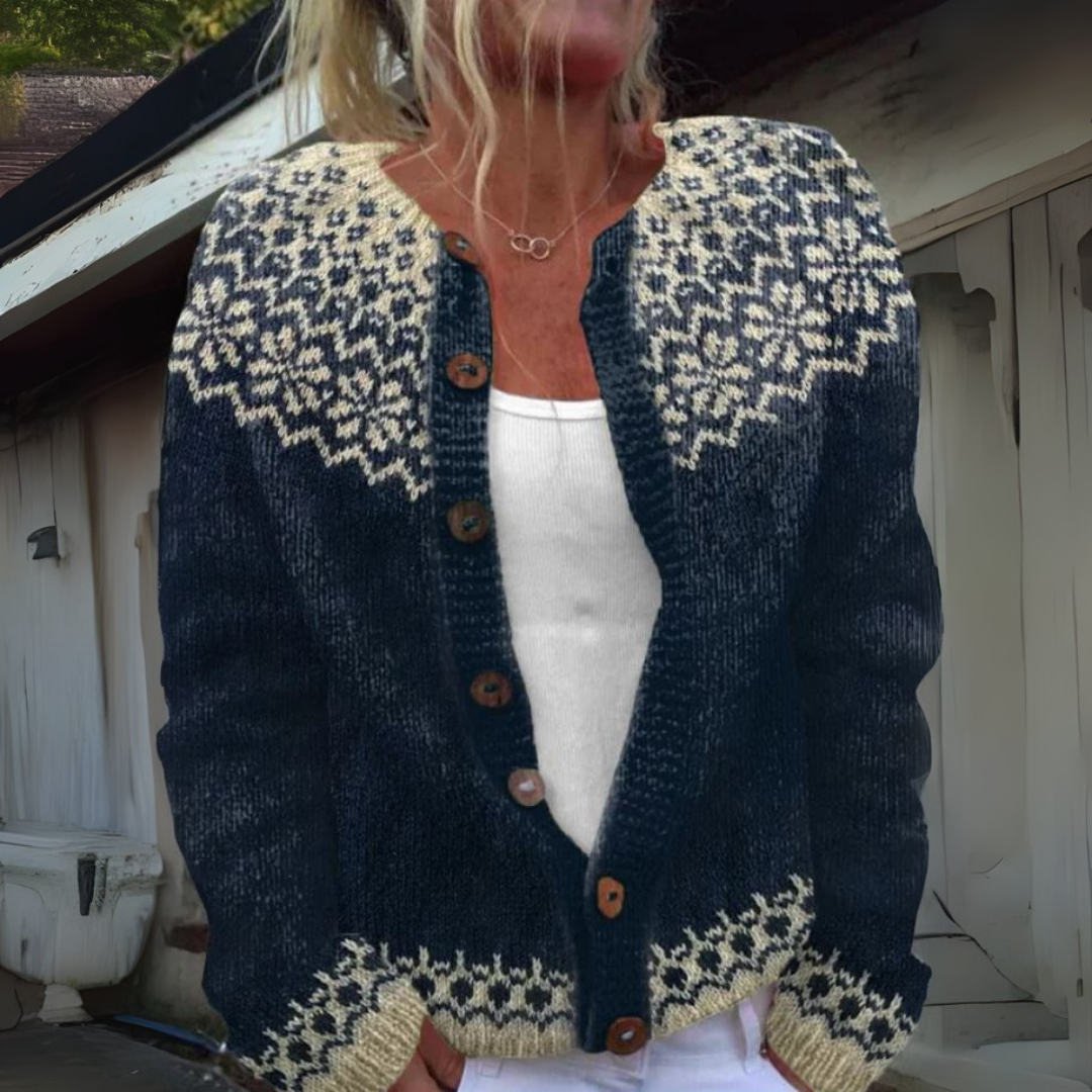 Solvej - Vintage-Strickjacke