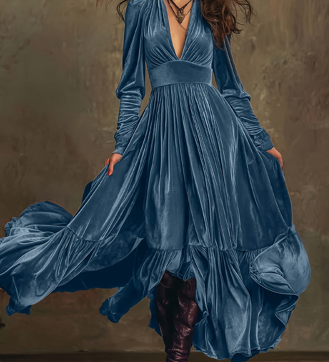 Monika - Damen-Maxikleid